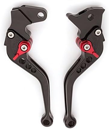 FXCNC Short Adjustable Brake Clutch Levers Compatible For Ninja 250R EX250 1986-2007, Ninja 500 1987-1993, Ninja 600R, 1985-1997, Vulcan 700 1985, ZX750 Ninja GPz750 1982-1985