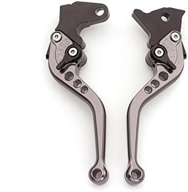 FXCNC Short Adjustable Brake Clutch Levers Compatible For Ninja 250R EX250 1986-2007, Ninja 500 1987-1993, Ninja 600R, 1985-1997, Vulcan 700 1985, ZX750 Ninja GPz750 1982-1985
