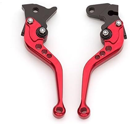 FXCNC Short Adjustable Brake Clutch Levers Compatible For Ninja 250R EX250 1986-2007, Ninja 500 1987-1993, Ninja 600R, 1985-1997, Vulcan 700 1985, ZX750 Ninja GPz750 1982-1985