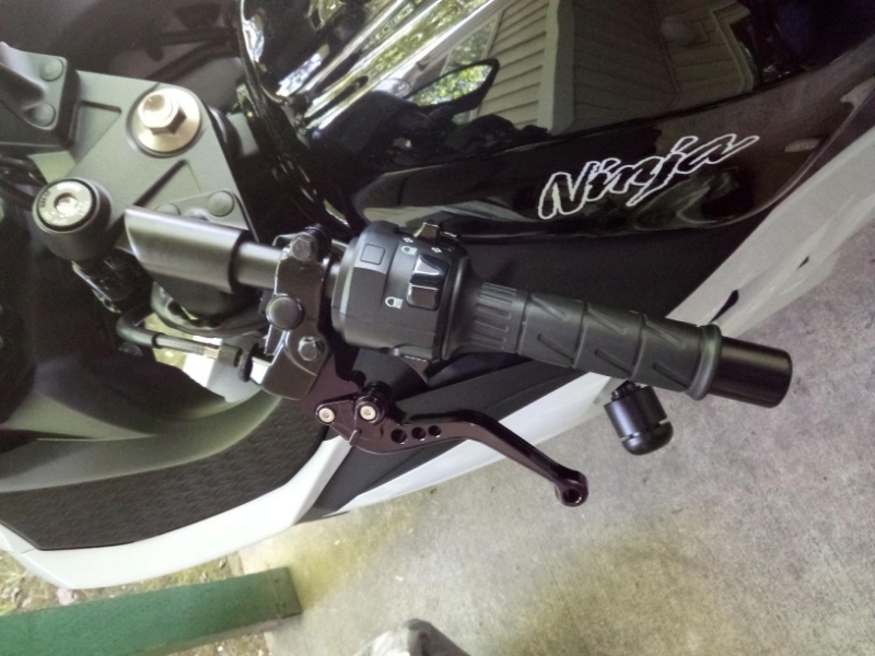 Short Adjustable Brake&Cluctch Lever -- For Kawasaki Ninja 650R/ER-6F Z650 Z900 2017-2020, VERSYS 1000 2015-2020, VERSYS (650cc) 2015-2020