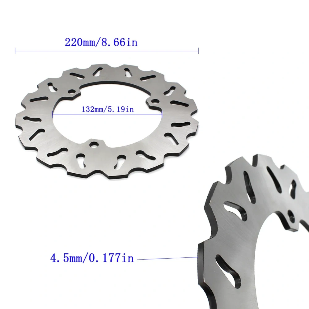 220mm CNC Rear Brake Disc Rotor Motorcycle Accessories For Yamaha YZF R3 R25 YZF-R3 2015-2018 MT-03 MT 03 FZ03 2016-2021
