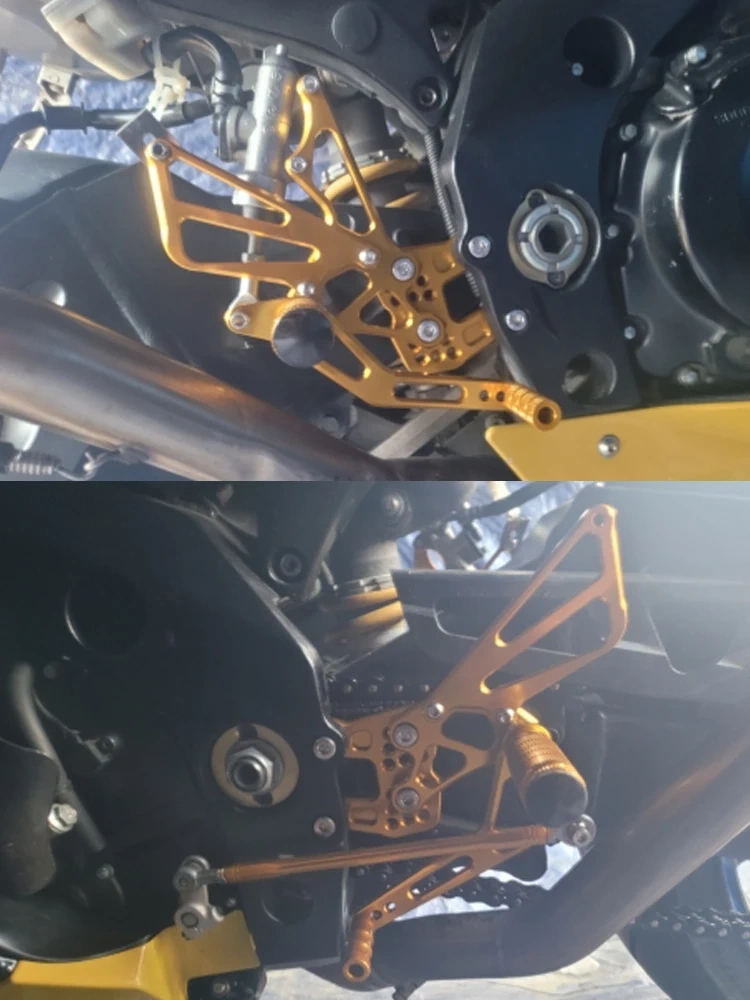 For Suzuki GSXR1000 GSXR GSX-R 1000 K7 K8 2007 2008 Motorcycle Aluminum Footrest Adjustable Footpeg Foot Pegs Rearset Rear Set