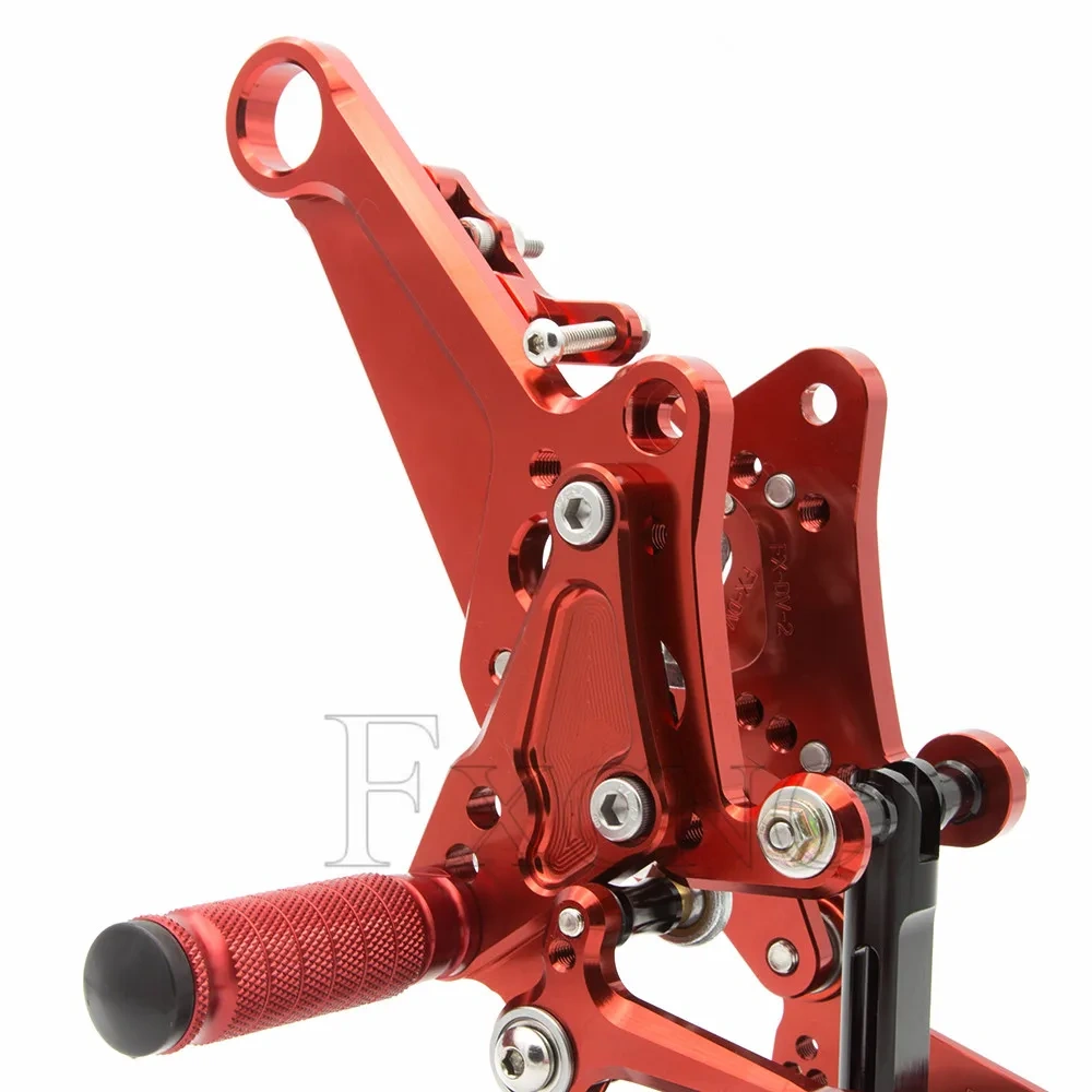 FXCNC Motorcycle Rearsets Rear Set Foot Pegs Pedal Footrest Foot Rests For DUCATI Diavel Carbon 2011 2012 2013 2014 2015