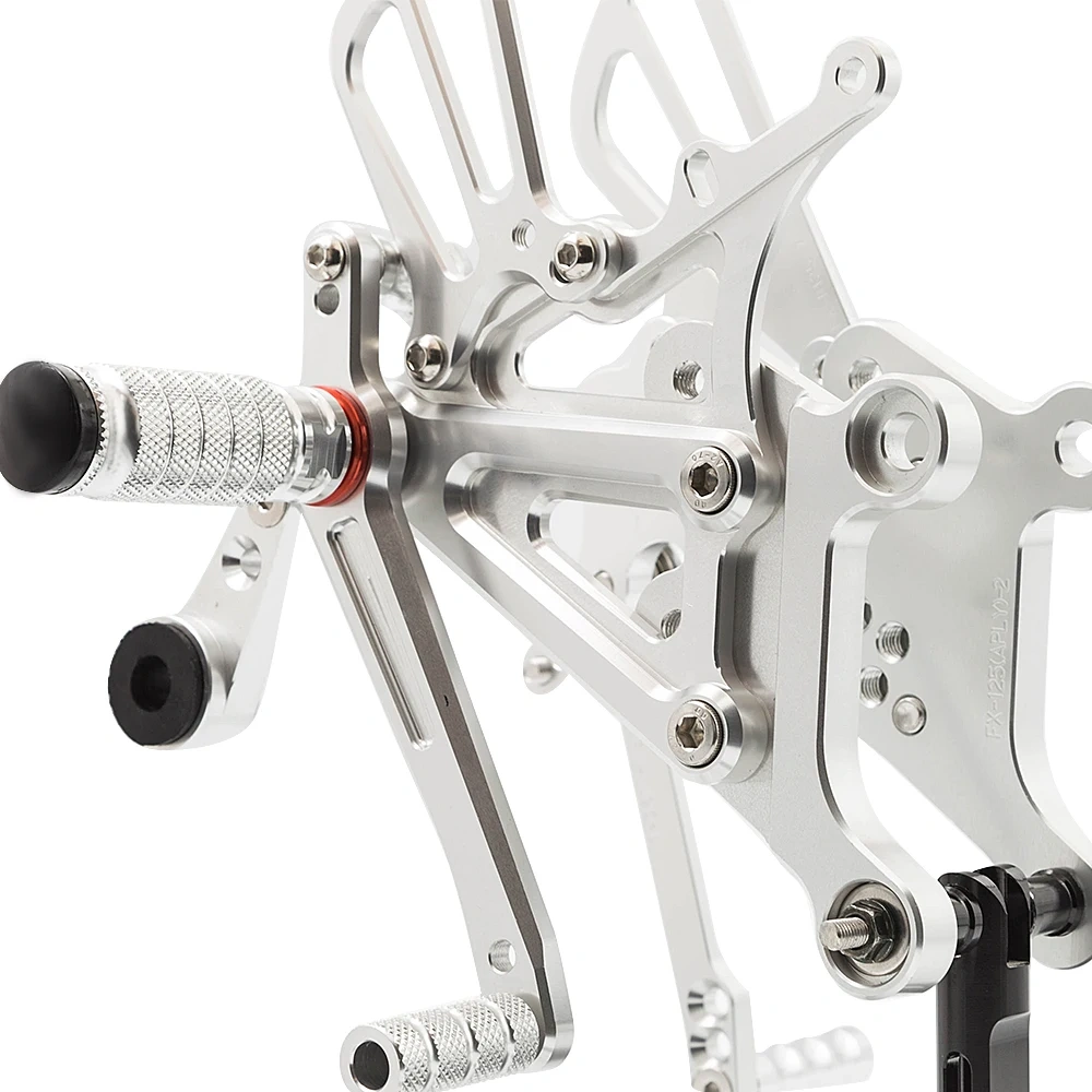 For Aprilia RS125 2T 1995-1999 2001 2002 2003 2004 2005 2006 2007 2008 2009 2010 CNC Rearset Footpeg Footrest Rear Set Foot Peg