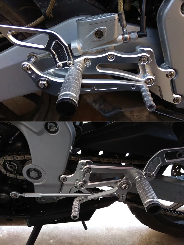FOR Aprilia RS4 125 4T 2011 2012 2013 2014 2005 2016 CNC Aluminum Adjustable Motorcycle Rearset Rear Set Foot Peg Pedal Footrest