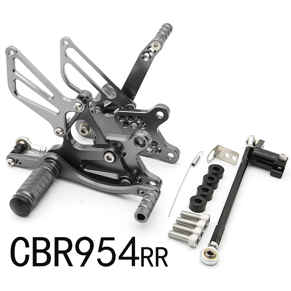 CNC Rearset For Honda CBR954RR CBR929RR CBR 954RR 929RR CBR954 CBR929 RR 2000 2001 2002 2003 Footpeg Footrest Foot Pegs Pedal