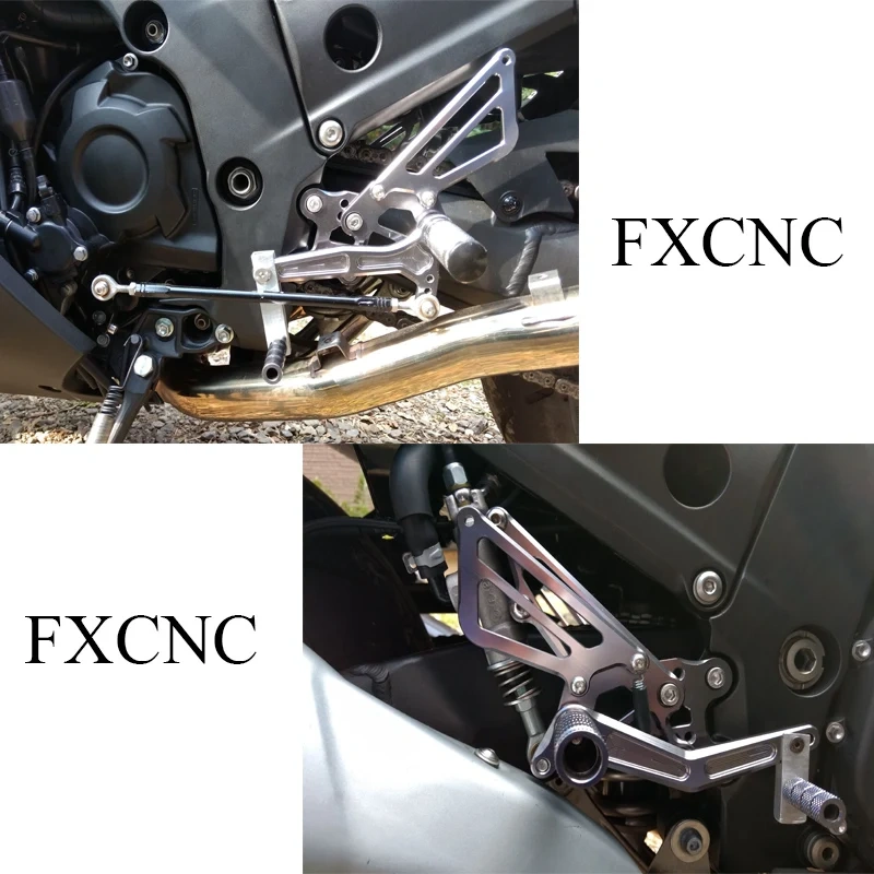 CNC Rearset Footpeg Footrest Rear Set For Kawasaki Ninja ZX-14R ABS ZX14R ZX 14R ZZR1400 2012-2017 2018 2019 2020 2021 2022 2023