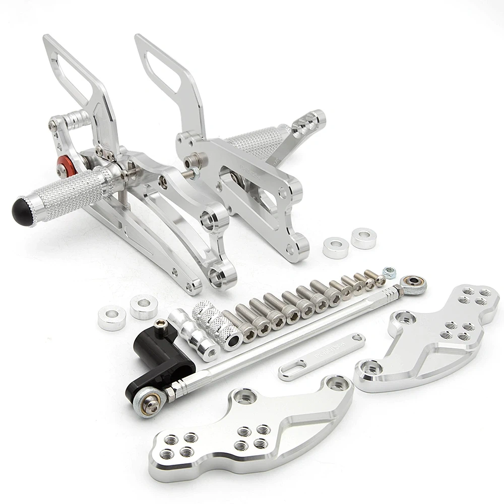 FOR Aprilia RS4 125 4T 2011 2012 2013 2014 2005 2016 CNC Aluminum Adjustable Motorcycle Rearset Rear Set Foot Peg Pedal Footrest