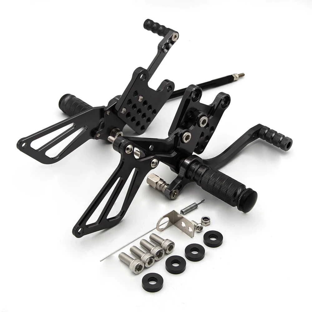 Ship From France For Suzuki GSXR600 GSXR750 GSX-R 600 750 K1 K2 K3 K4 K5 1996-2005 CNC Footpeg Footrest Rearset Rear Set Foot