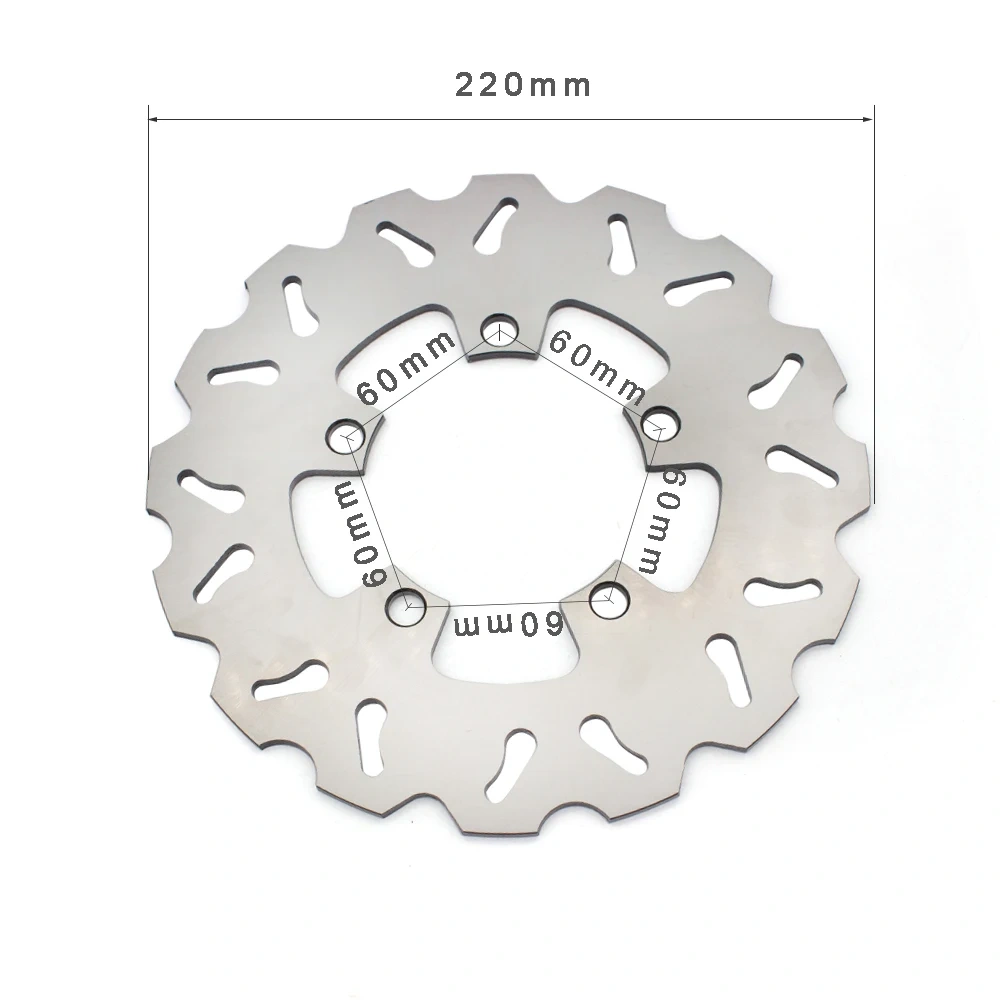 220mm CNC Fixed Rear Brake Disc Rotor Motorcycle Accessories For Yamaha YZF R15 YZF-R15 2013-2021 2020 2019 2018 2017 2016 2015