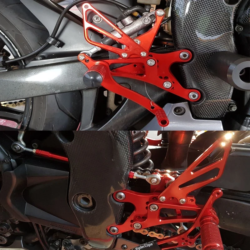 For Yamaha YZF R1 YZF-R1 YZFR1 2004 2005 2006 Motorcycle CNC Rearset Footrest Rear Set Adjustable Footpeg Rearset Foot Peg Pedal