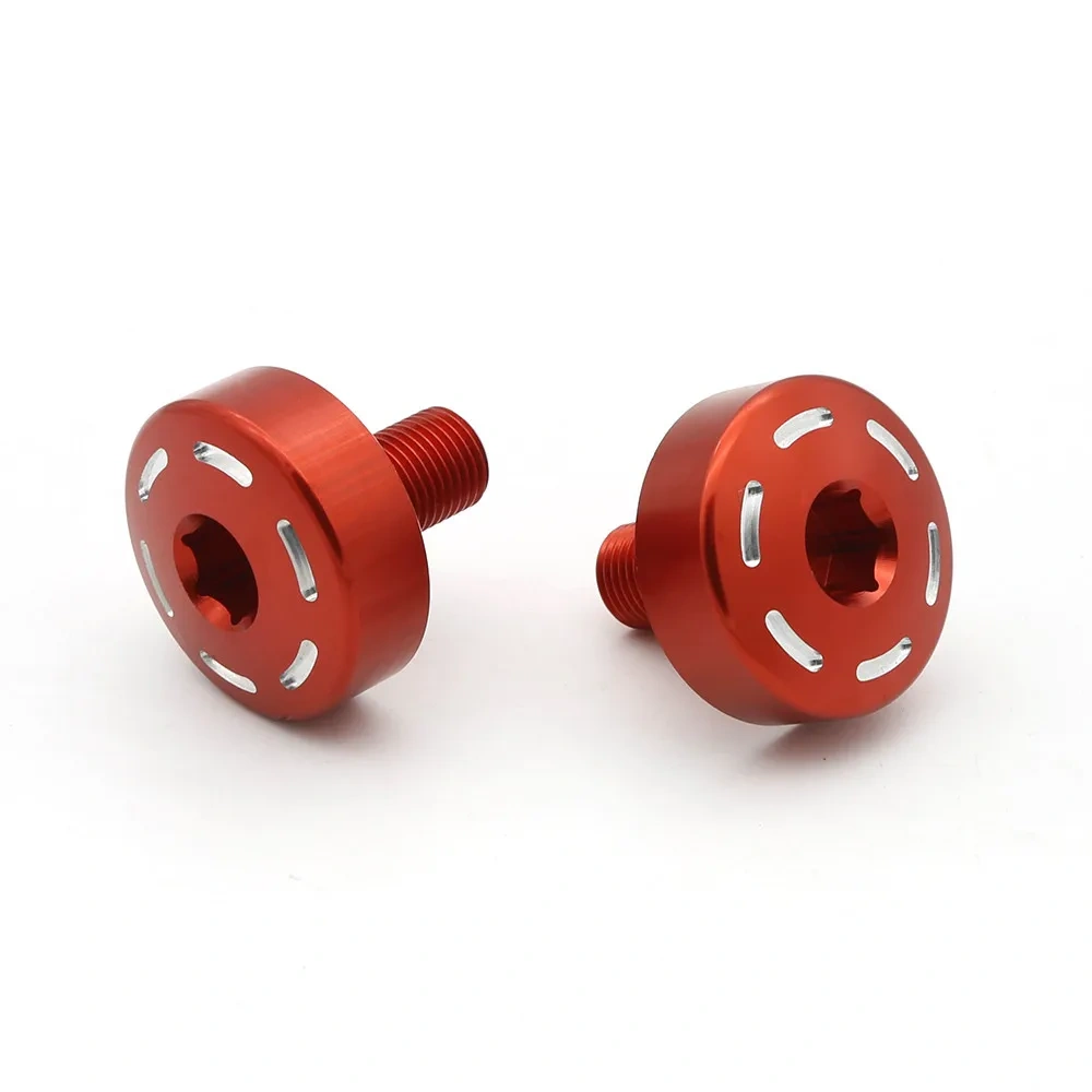 For Ducati Monster 696 CNC Aluminum Motorcycle Frame Screw Rearset Footpeg Fixed Hole Bolts Plug Decoration Cover M12 x 1.25mm