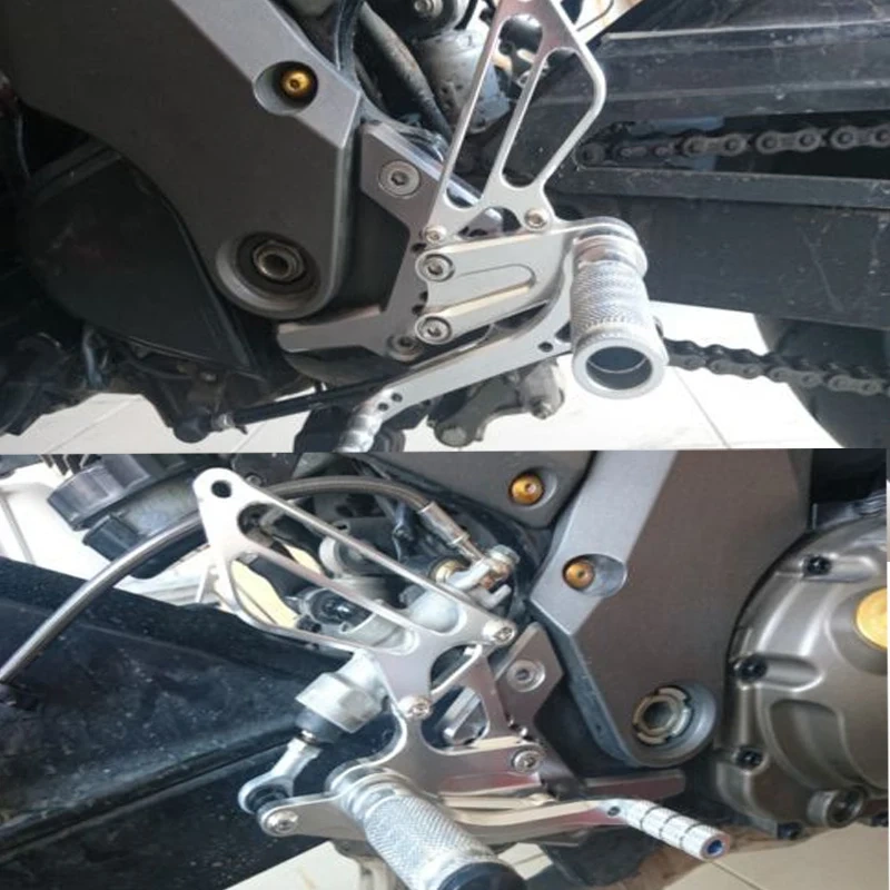 Z750 Rearset Footpeg For Kawasaki Z 750 2004 2005 2006 Adjustable Motorcycle Aluminum Footpegs Footrest Foot Peg Rearset