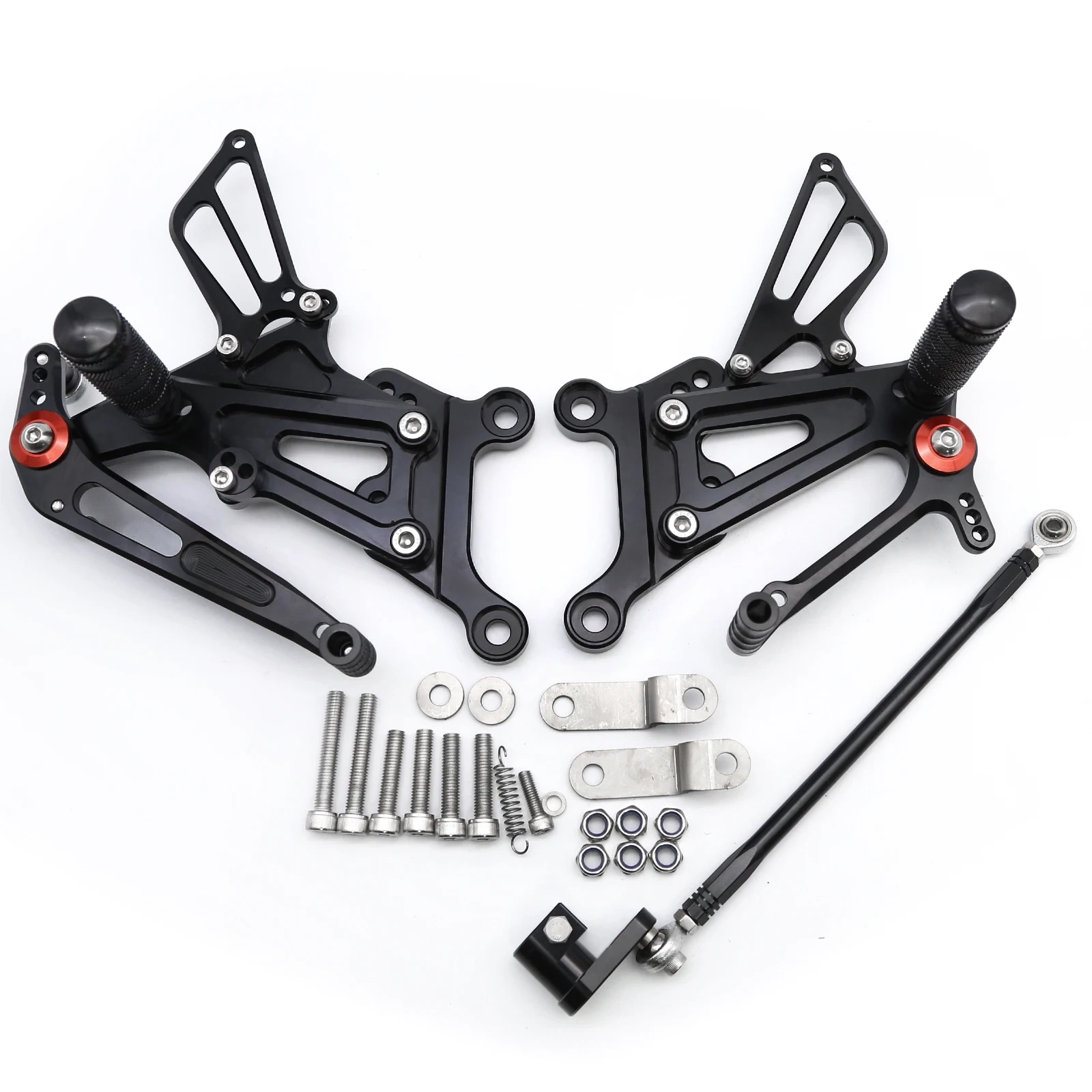 CNC  Adjustable Motorcycle Footrest Rear Set Rearsets Foot Pegs Pedal Footpeg FOR Aprilia RS125 2T RS 125 2001-2011 2012 2013