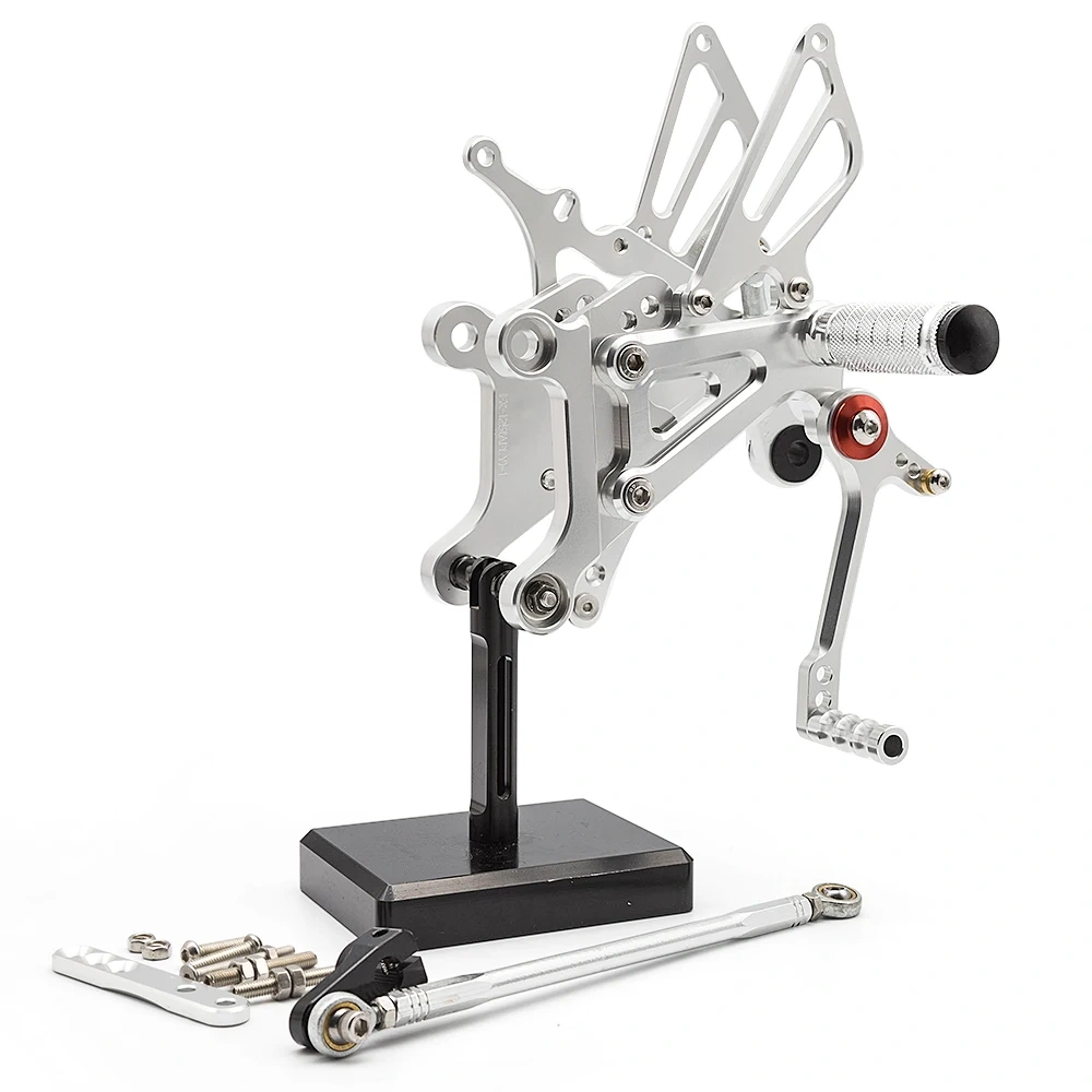 For Aprilia RS125 2T 1995-1999 2001 2002 2003 2004 2005 2006 2007 2008 2009 2010 CNC Rearset Footpeg Footrest Rear Set Foot Peg