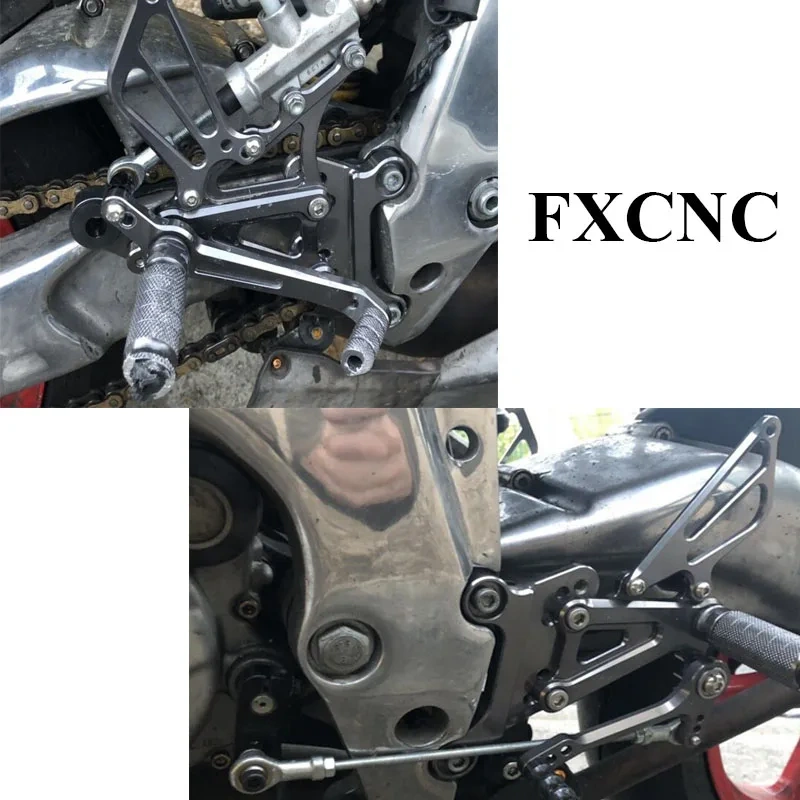 For Aprilia RS125 2T 1995-1999 2001 2002 2003 2004 2005 2006 2007 2008 2009 2010 CNC Rearset Footpeg Footrest Rear Set Foot Peg