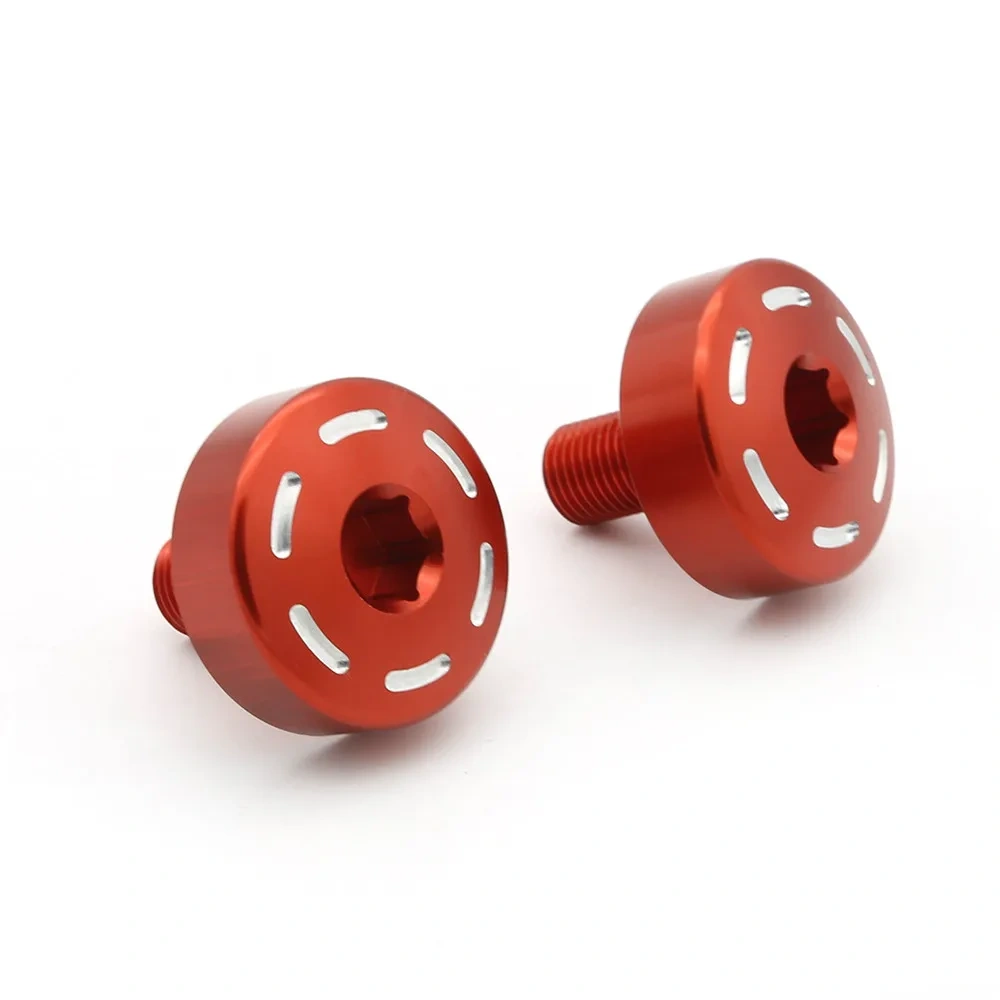 For Ducati Monster 696 CNC Aluminum Motorcycle Frame Screw Rearset Footpeg Fixed Hole Bolts Plug Decoration Cover M12 x 1.25mm