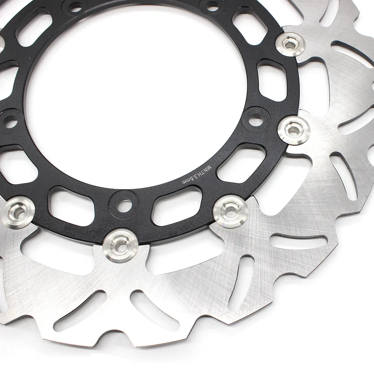 300mm 220mm Motorcycle Front Rear Brake Disc Rotor Black Set For Yamaha YZF-R15 YZF R15 2015 2016 2017 2018 2019 2020 2021
