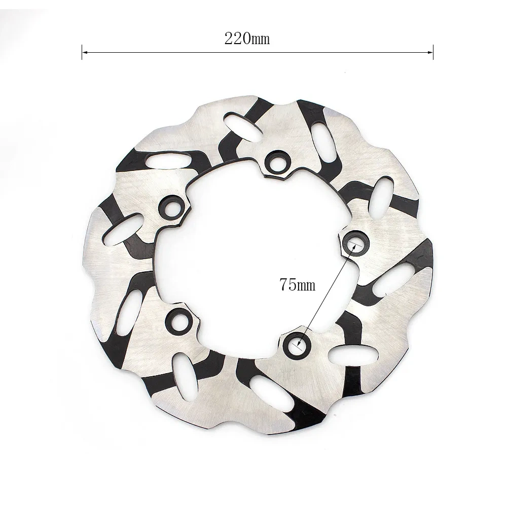 220mm CNC Rear Brake Disc Rotor For Yamaha YZF-R6 YZF R6 YZFR6 2005-2015 YZF-R1 R1 2007-2014 MT-10 MT10 2016-2019