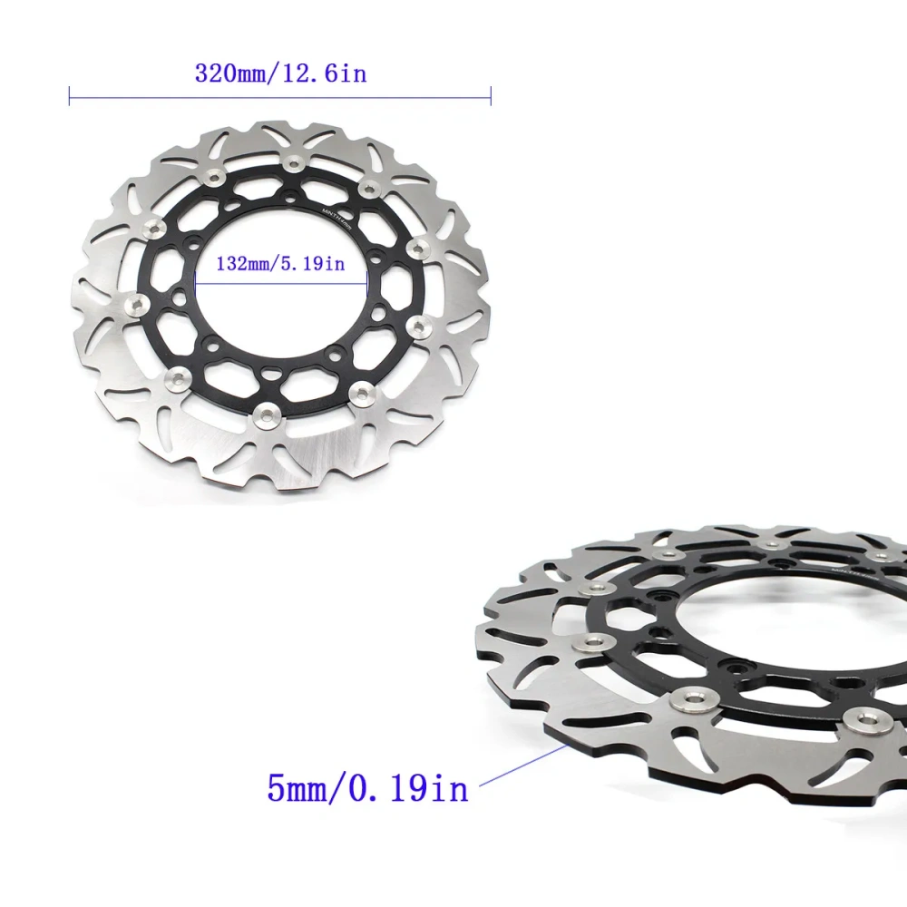 For Yamaha R25 R3 320 YZF-R3 YZF-R25 2015 2016 2017 2018 Motorcycle Aluminum Front Rear Brake Disc Rotor Accessories