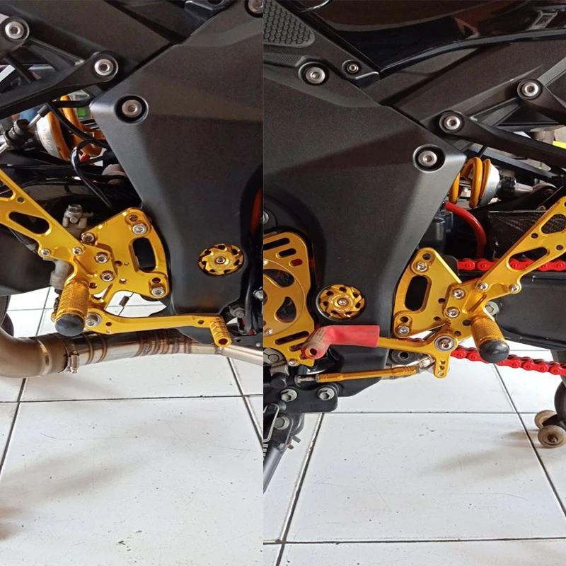 For Kawasaki Z1000SX Ninja 1000SX 2020 2021 2022 2023 CNC Quick Shifter Rearset Footpeg Footrest Foot Peg Pedal Pegs Rear Set