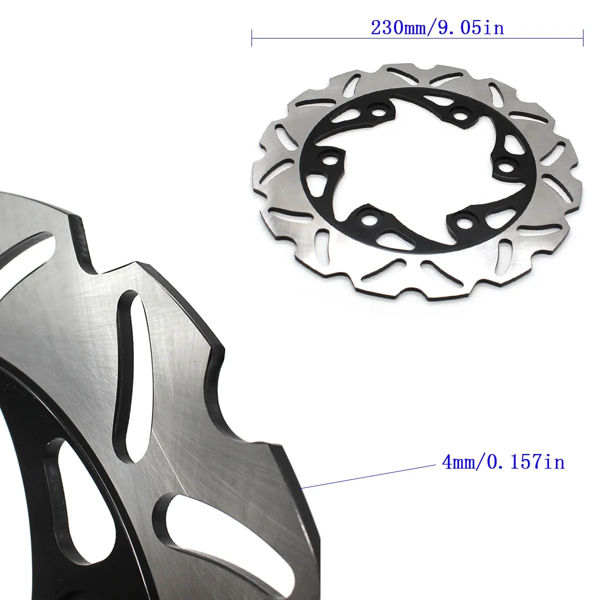 300mm 230mm Motorcycle Front Rear Brake Disc Rotor Black Set For RC125 RC200 RC390 DK RC 125 200 390 2013 2014 2015 2016