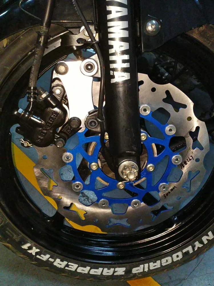CNC Motorcycle Accessories Fixed Front Brake Disc Rotor + Pad For Yamaha FZ16 FZ-16 2013 2014 2015 2016 2017 2018