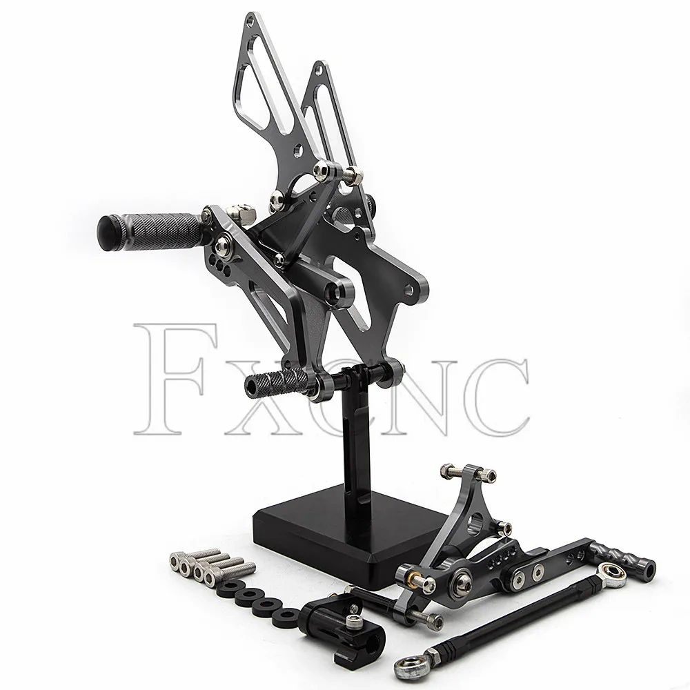 Motorcycle Aluminum Rearset Rear Set Footpeg Footrest For Triumph Street Triple DAYTONA 675 2006 2007 2008 2009 2010 2011 2012