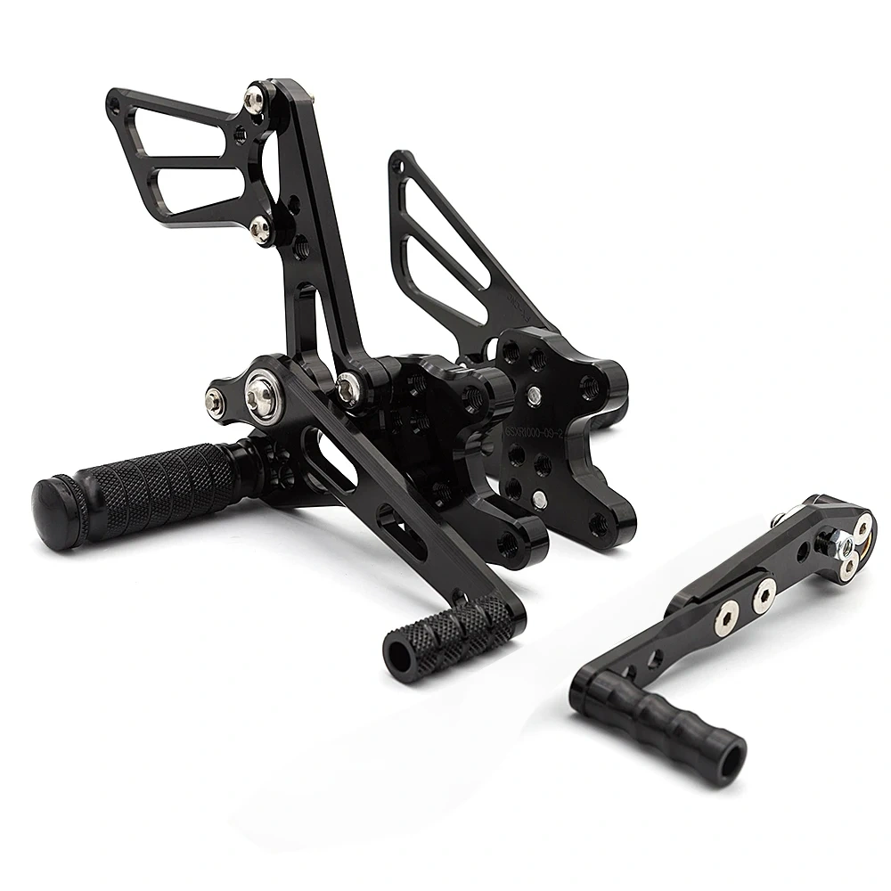 For SUZUKI GSXR1000 GSXR600 GSX-750 GSXR 600 750 1000 2010 2011 2012 2013 2014 2015 2016 CNC Adjustable Rearset Rear Set Footpeg