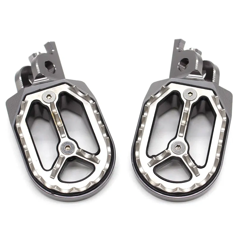 For Kawasaki KX250 2005-2007 KX250F KX450F 2007-2015 KX KLX CNC Footpeg Foot Pegs Pedal Footrest KLX450R KLX 450R 2008-2013