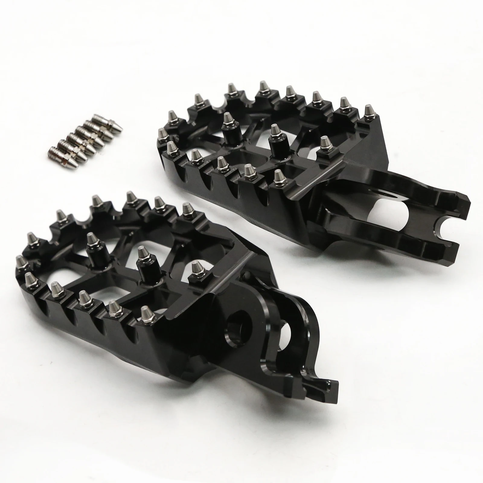 For Kawasaki KX250 2005-2007 KX250F KX450F 2007-2015 KX KLX CNC Footpeg Foot Pegs Pedal Footrest KLX450R KLX 450R 2008-2013
