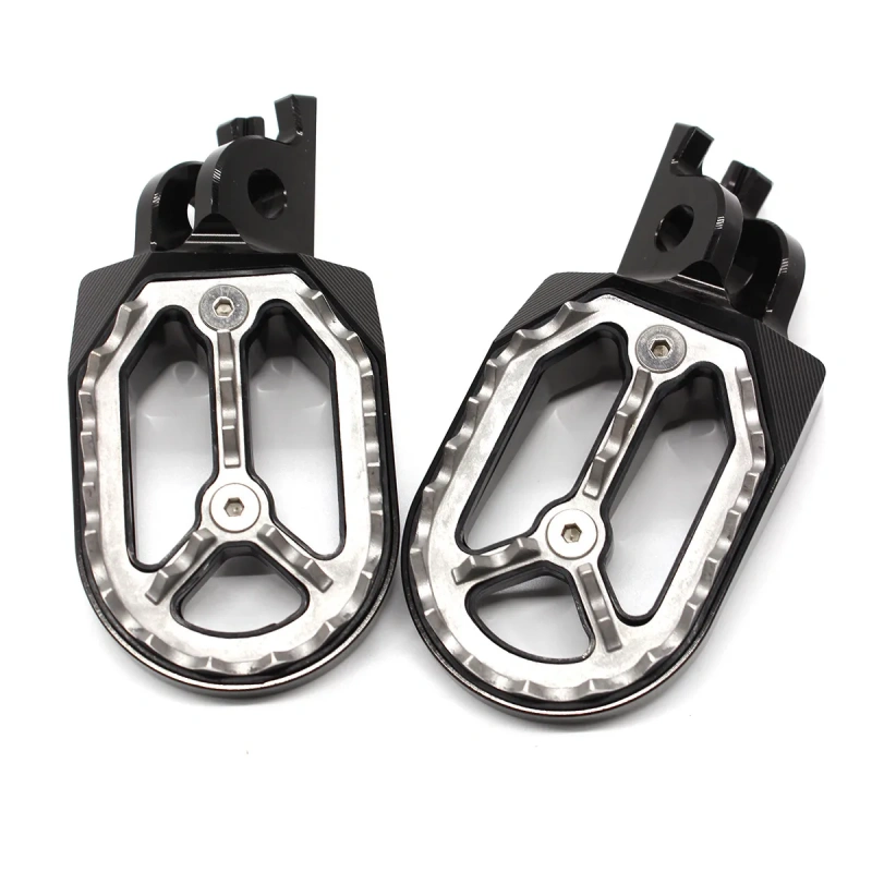 For Kawasaki KX250 2005-2007 KX250F KX450F 2007-2015 KX KLX CNC Footpeg Foot Pegs Pedal Footrest KLX450R KLX 450R 2008-2013