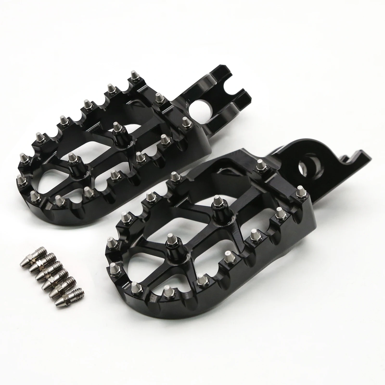 For Kawasaki KX250 2005-2007 KX250F KX450F 2007-2015 KX KLX CNC Footpeg Foot Pegs Pedal Footrest KLX450R KLX 450R 2008-2013