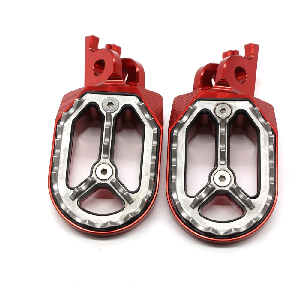 CNC Aluminum Motorcycle Footpeg Foot Pegs Pedal Footrest For Honda CRF 150 250 450 R X RX CR125 CR250 CRF250L/M Rally CRF150R