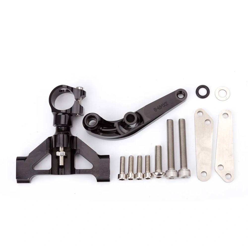 Fiber Carbon Steering Damper Stabilizer Motorcycle For Kawasaki ZX14R ZZR1400 ZX-14R 2006-2020 Dampers Mount Bracket Support Kit