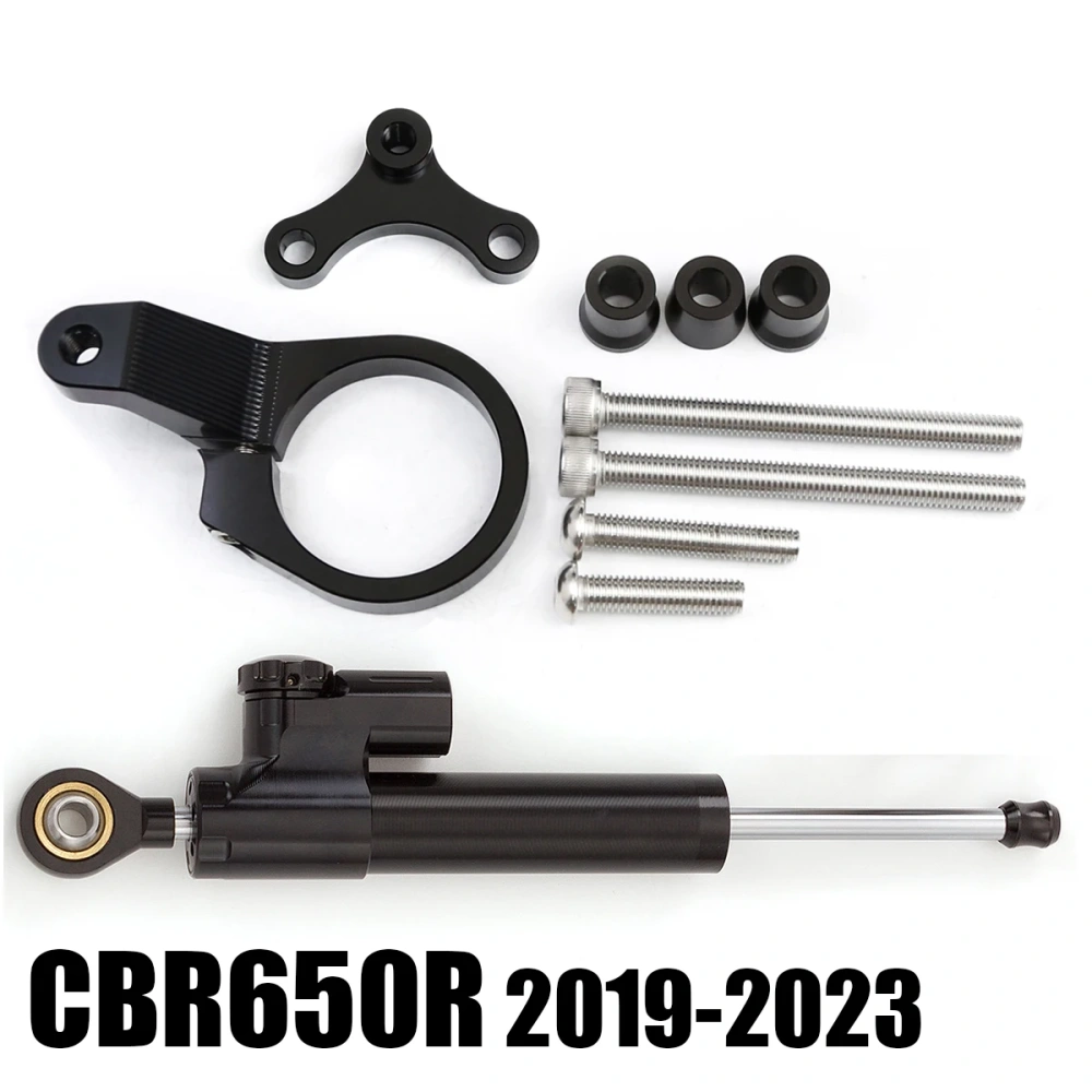 FOR Honda CBR650R CBR 650R 2019 2020 2021 2022 2023 Motorcycle Fiber Carbon Steering Damper Stabilizer Bracket Mounting Kit
