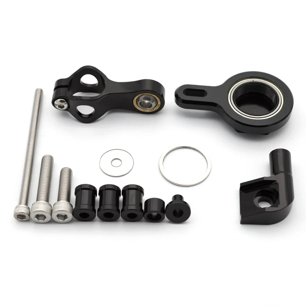 For YAMAHA YZF R1 YZF-R1 YZFR1 1998 1999 2000 2001 Carbon Fiber Stabilizer Steering Damper Bracket Support Mounting Kit