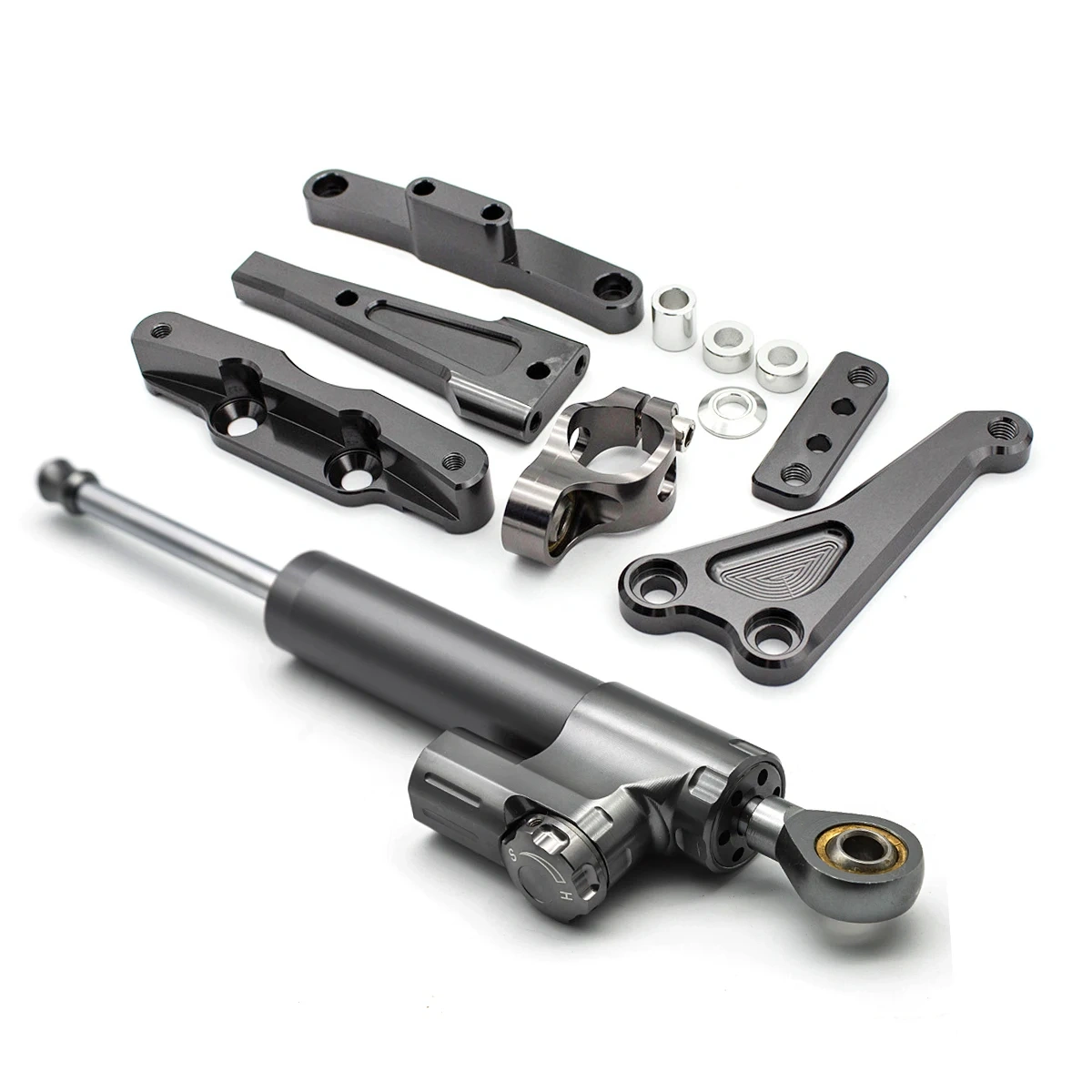 For Honda CB650F CB 650F 2014 2015 2016 2017 2018 2019 CNC Motorcycle Fiber Carbon Steering Damper Stabilizer Bracket Mount Kit