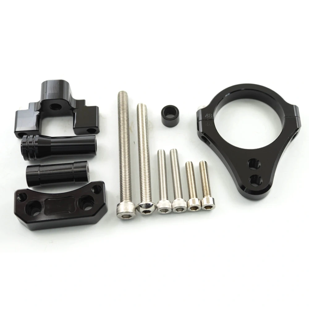 2019-2022 For Yamaha YZF R3 R25 MT25 YZFR3 YZF-R3 2020 2021 NEW Fiber Carbon Steering Damper Stabilizer Bracket Mounting Kit