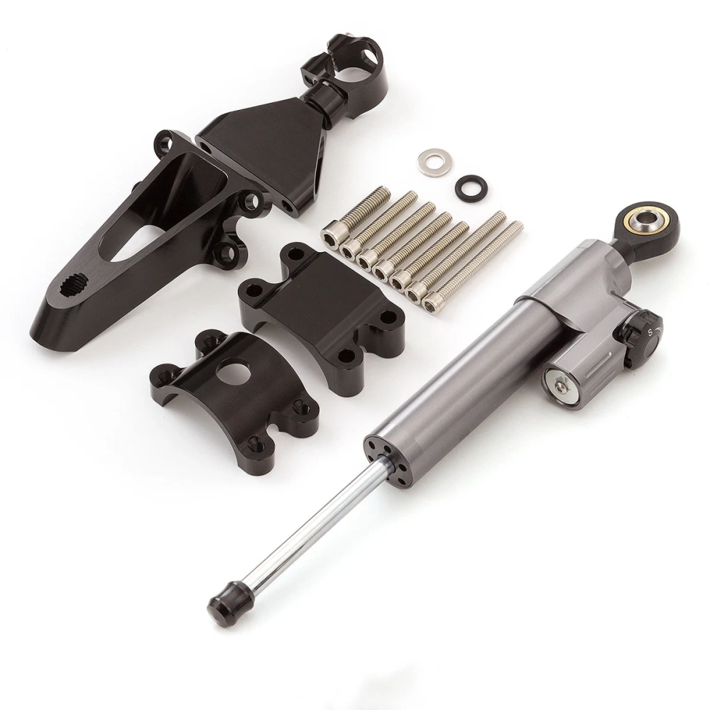 Fiber Carbon Steering Damper Stabilizer Motorcycle For HONDA CBR600 F4i CBR 600 1999-2003 Dampers Mount Bracket Support Kit