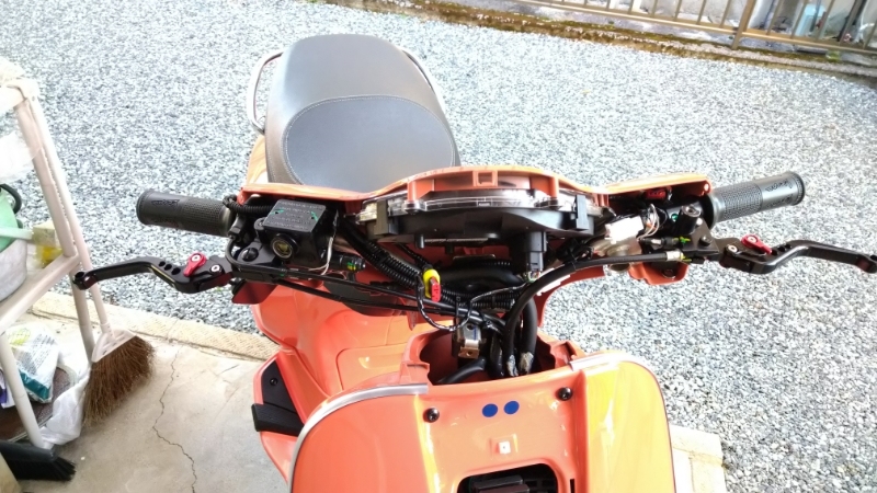 Short Adjustable Brake&Clutch Lever -- For VESPA 160GS,VESPA 180SS,VESPA 150 VBA-T4,VESPA 50-125 PV ET3 PK S XL,VESPA 125 VNA-TS  1975-1978,VESPA PX80-200 PE Lusso 1981-1997