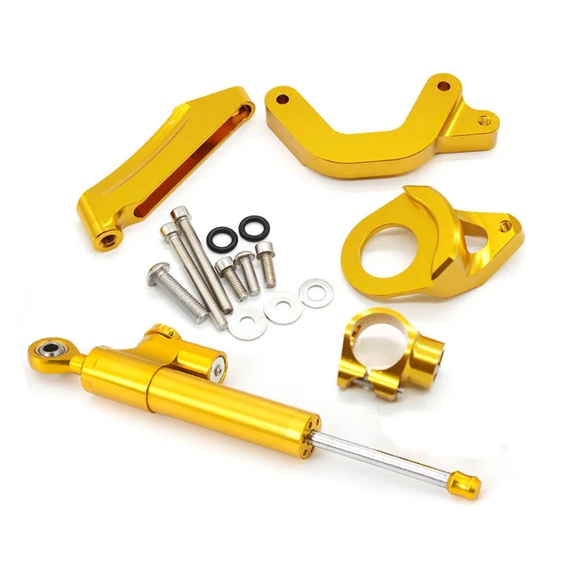 Fiber Carbon Steering Damper Stabilizer Motorcycle For Suzuki GSX1300R HAYABUSA 1300 1998-2019 Dampers Mount Bracket Support Kit