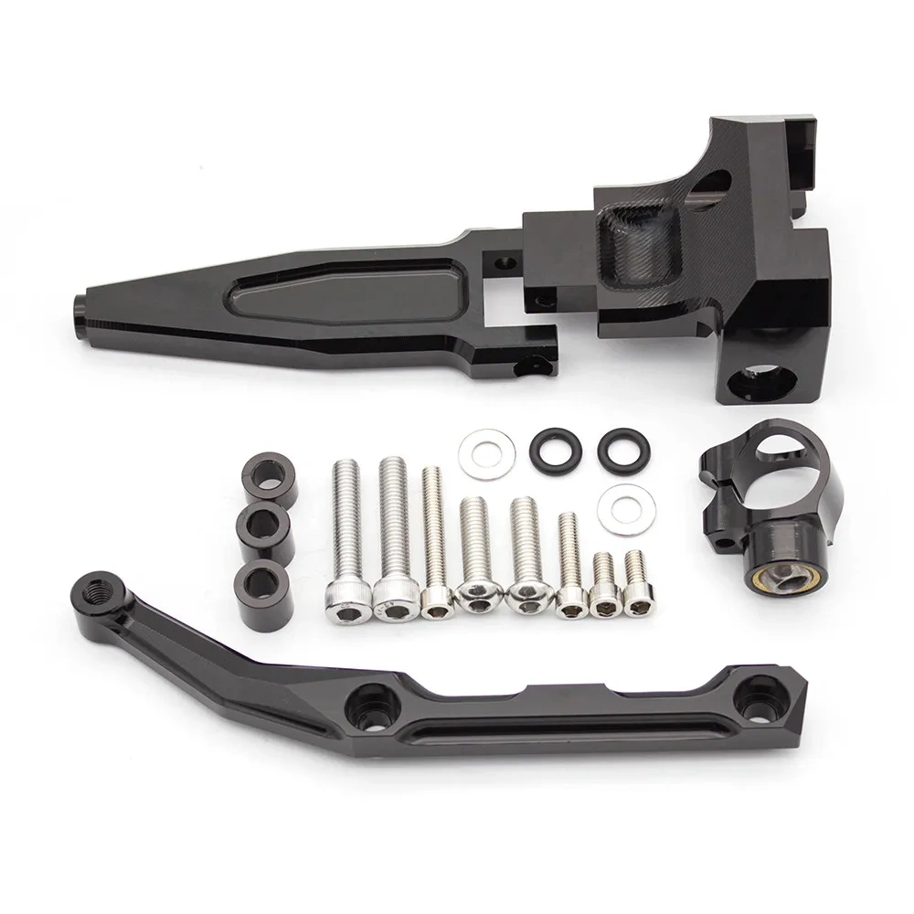 For Yamaha Tracer 900 MT09 FJ09 MT-09 2016-2020 2019 2018 Fiber Carbon Steering Damper Stabilizer Bracket Support Mounting Kit
