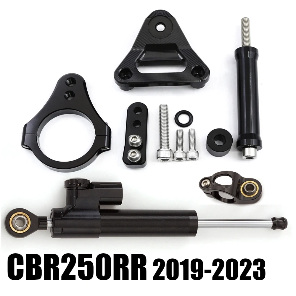 CBR250RR Motorcycle Accessories CNC Carbon Steering Damper Mounting Bracket For Honda CBR 250RR 250 RR 2019 2020 2021 2022 2023