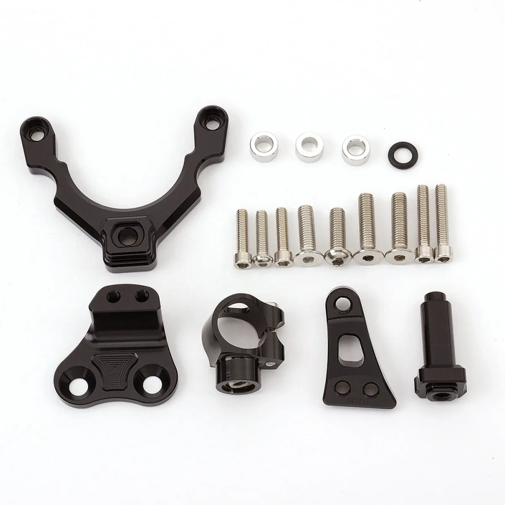 2023 Fiber Carbon Steering Damper Stabilizer Motorcycle For Kawasaki Z900 Z 900 2017-2022 2021 Dampers Mount Bracket Support Kit
