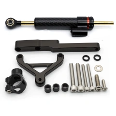 Carbon Fiber Steering Damper Kits Black