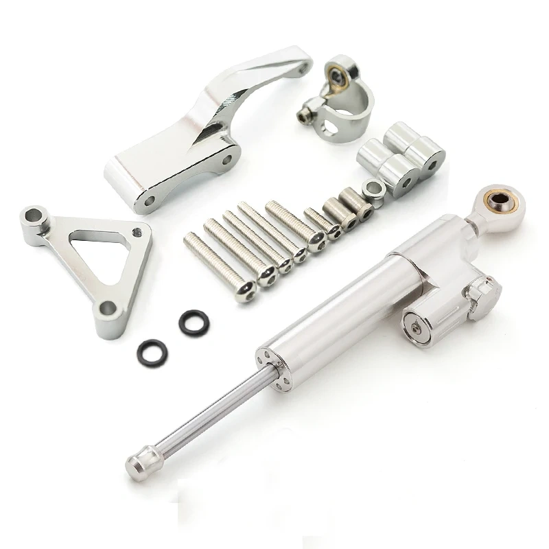 For DUCATI Monster 696 Fiber Carbon Steering Damper Stabilizer Motorcycle Dampers Mounting Bracket Support Kit Accessories