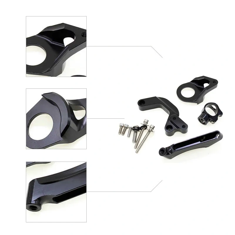 For Suzuki GSXR1000 GSXR GSX-R 1000 K9 2009-2019 Fiber Carbon Motorcycle Steering Damper Stabilizer Bracket Mounting Kit