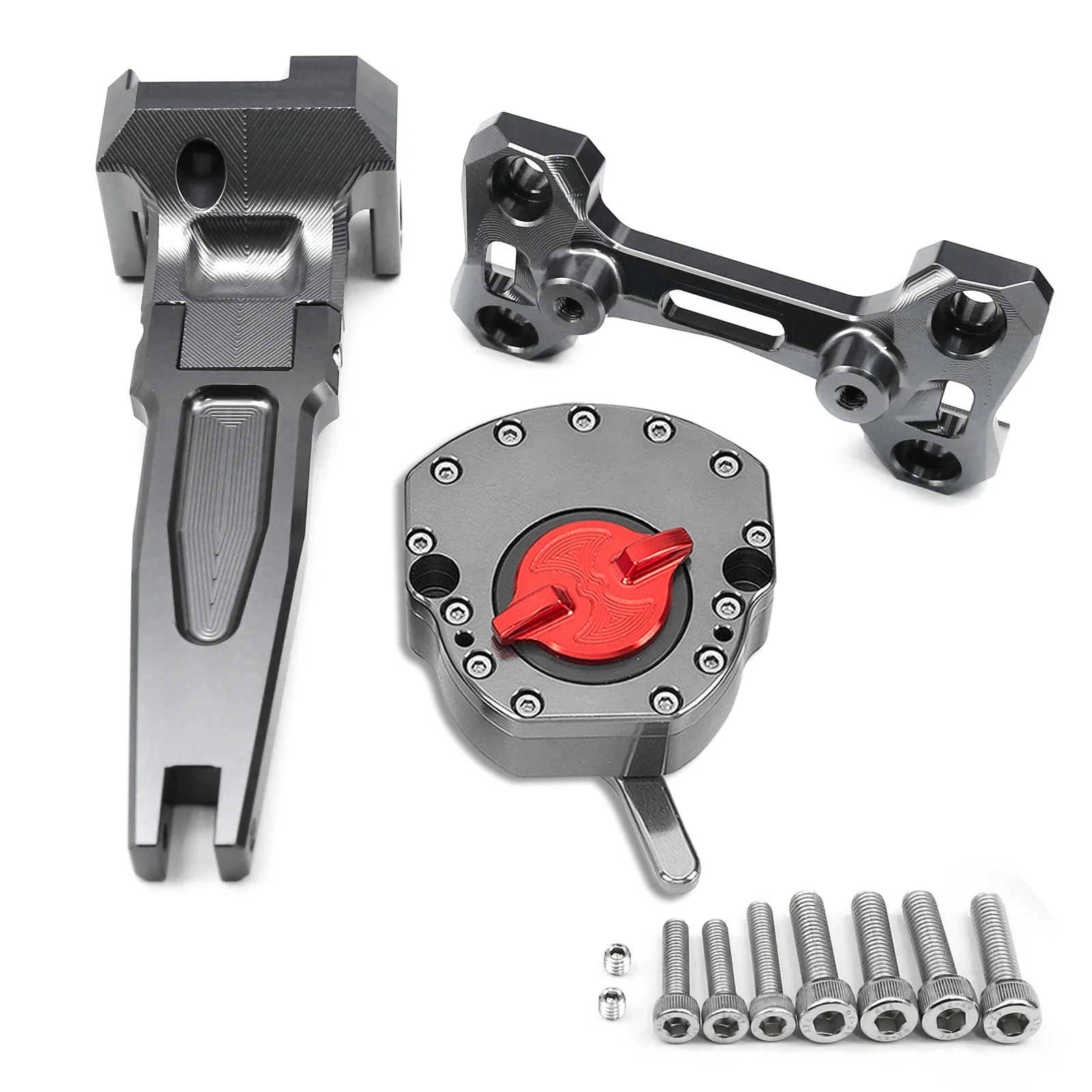 CNC Aluminum Steering Damper & Bracket Mouting Kit For Yamaha Tracer MT-09 900 9 GT 9GT MT09 2015 2016 2017 2018 2019 2020-2022