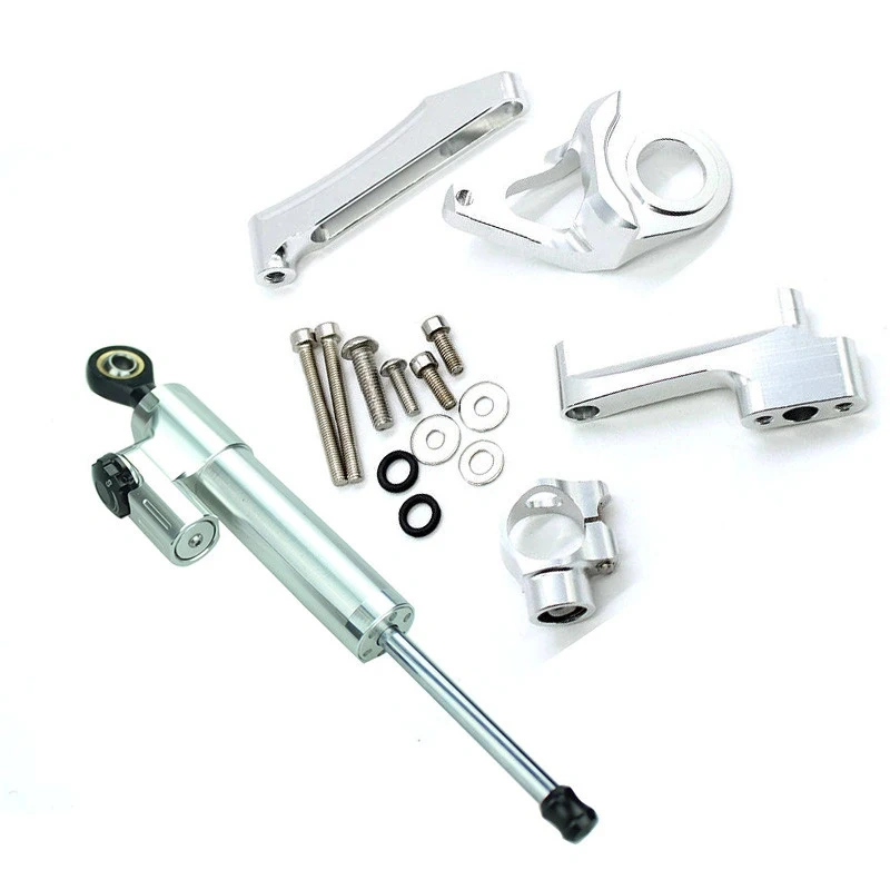 Fiber Carbon Steering Damper Stabilizer Motorcycle For Suzuki GSX1300R HAYABUSA 1300 1998-2019 Dampers Mount Bracket Support Kit